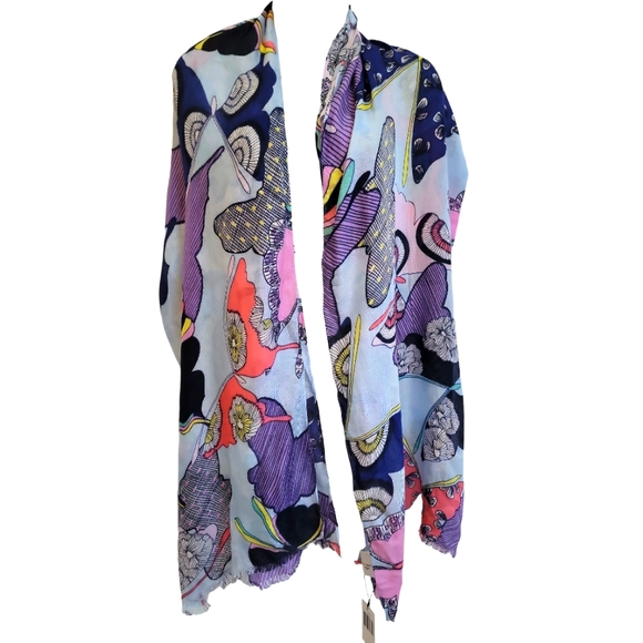 Vera Bradley Accessories - Vera Bradley Soft Fringe Scarf Wrap Butterfly By NWT